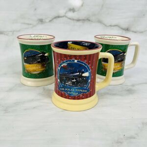 Polar Express Train Ride Believe Hot Chocolate Mug Set of 3